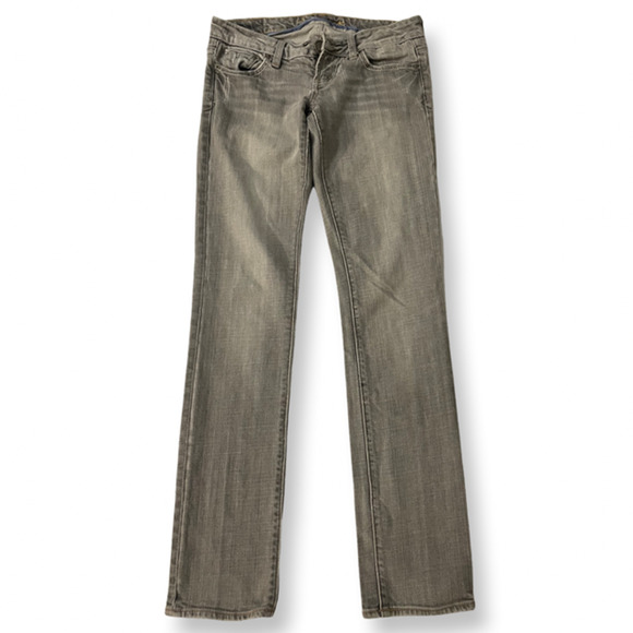 American Eagle Gray Skinny 77 Denim Size 2 Reg - Picture 1 of 3